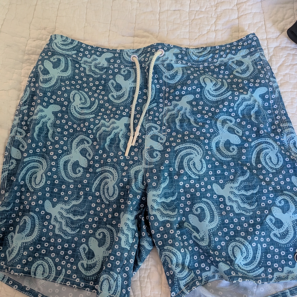 Tommy Bahama Teal Octopus Swim Shorts
